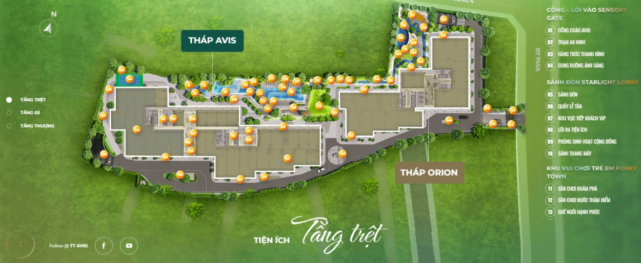 Mặt bằng tầng điển hình căn hộ TT Genesis Nhà Bè