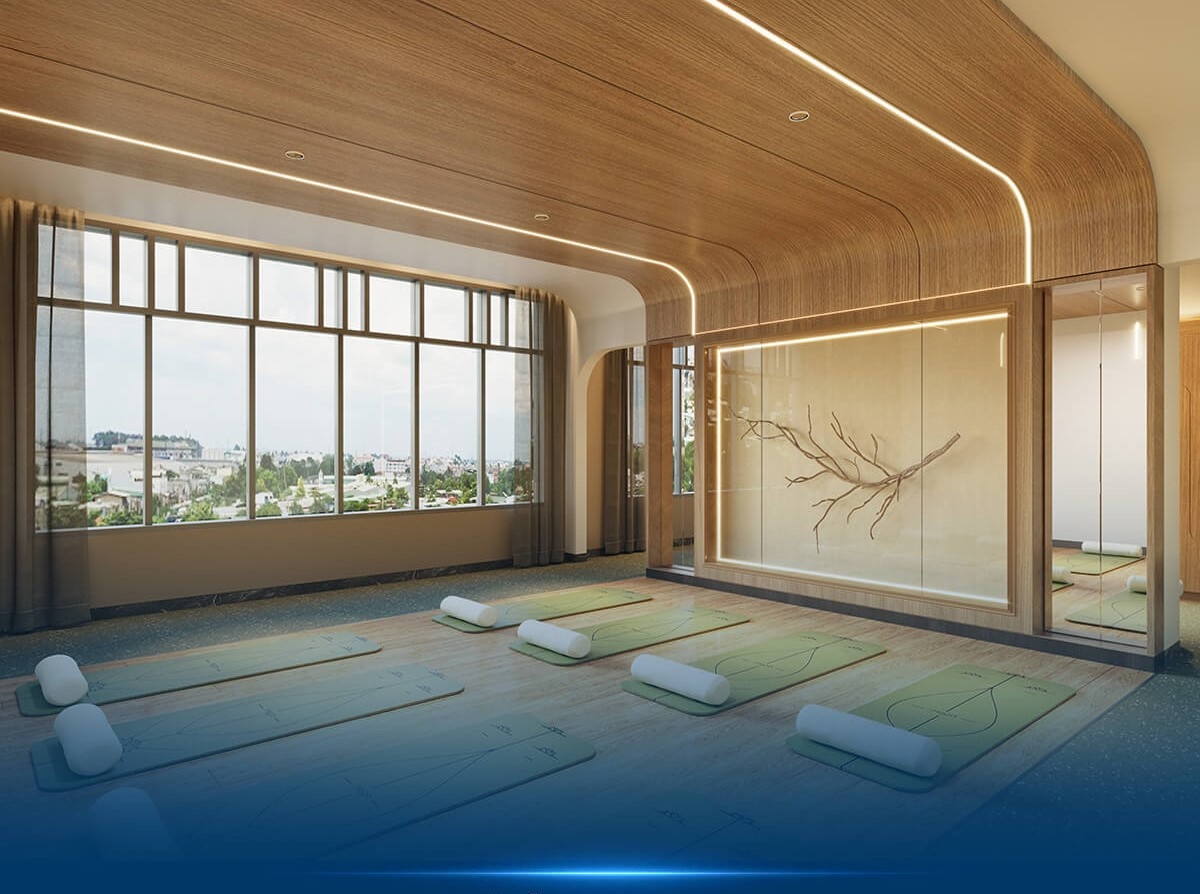Không gian phòng tập Yoga tiêu chuẩn tại TT Genesis